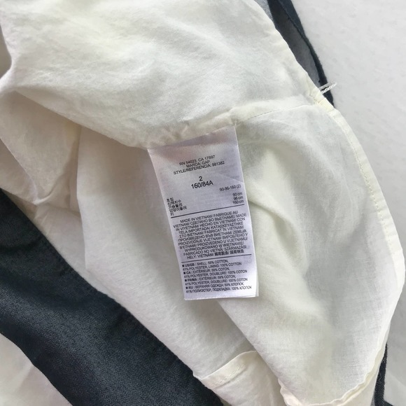 Gap Black & White Stripe Fit & Flare Dress Size 2 - Picture 8 of 10